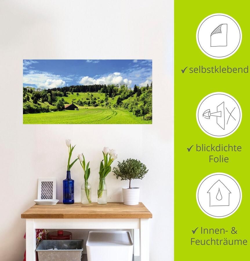 Artland Artprint Schitterend landschap in het Zwarte Woud als artprint van aluminium artprint op linnen muursticker verschillende maten - Foto 4