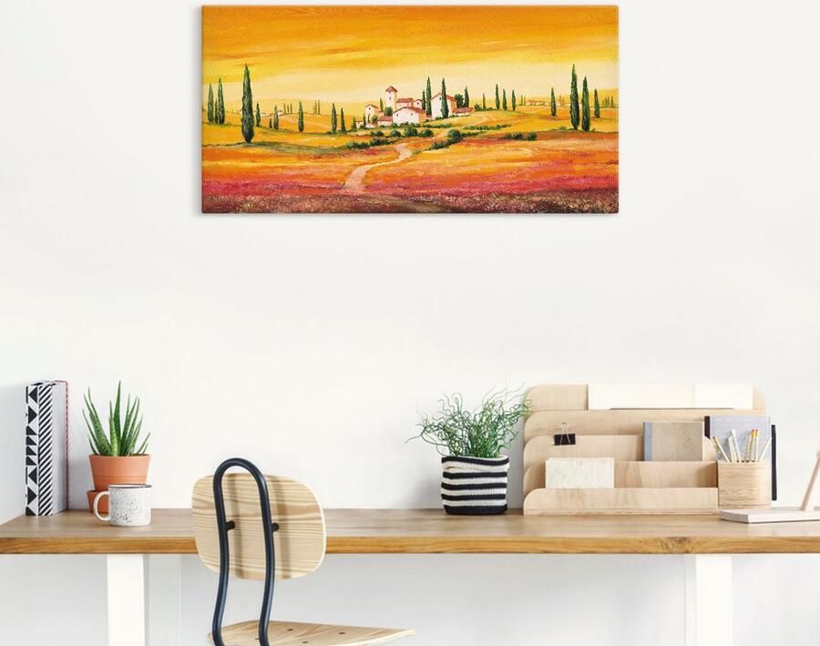 Artland Artprint Schitterend Toscaans landschap als artprint van aluminium artprint voor buiten artprint op linnen poster muursticker - Foto 6