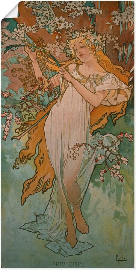 Artland Artprint Seizoenen: voorjaar. 1896. als artprint van aluminium artprint op linnen muursticker of poster in verschillende maten - Foto 5