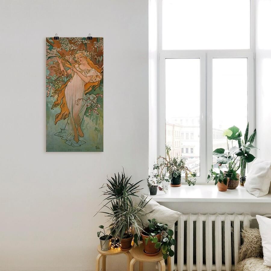 Artland Artprint Seizoenen: voorjaar. 1896. als artprint van aluminium artprint op linnen muursticker of poster in verschillende maten