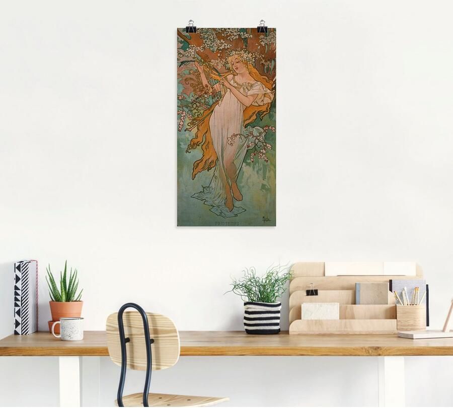 Artland Artprint Seizoenen: voorjaar. 1896. als artprint van aluminium artprint op linnen muursticker of poster in verschillende maten - Foto 4