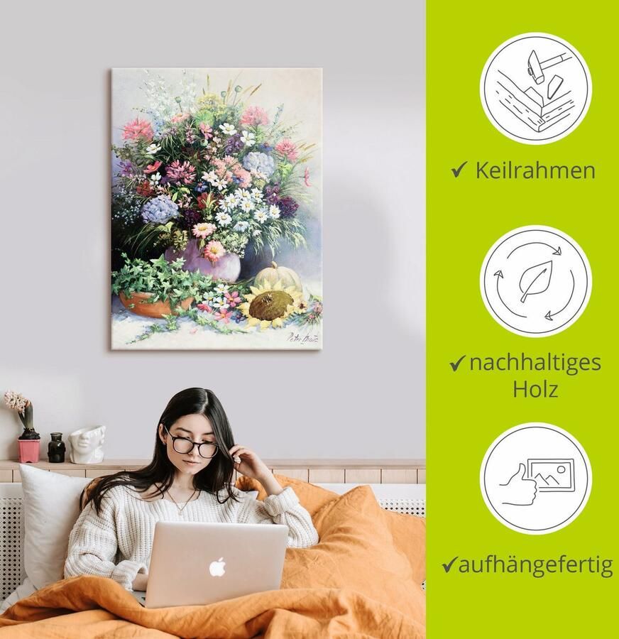 Artland Artprint Seizoenen warmte als artprint op linnen poster in verschillende formaten maten - Foto 2