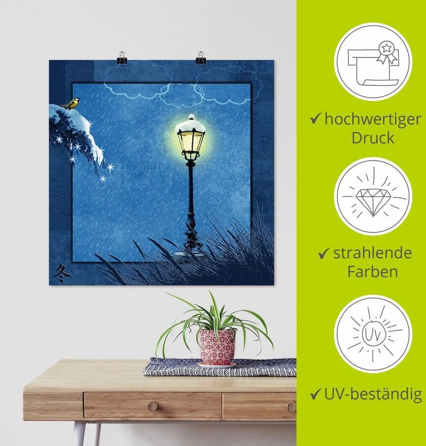 Artland Artprint Serie vier seizoenen IV als artprint op linnen poster in verschillende formaten maten - Foto 3