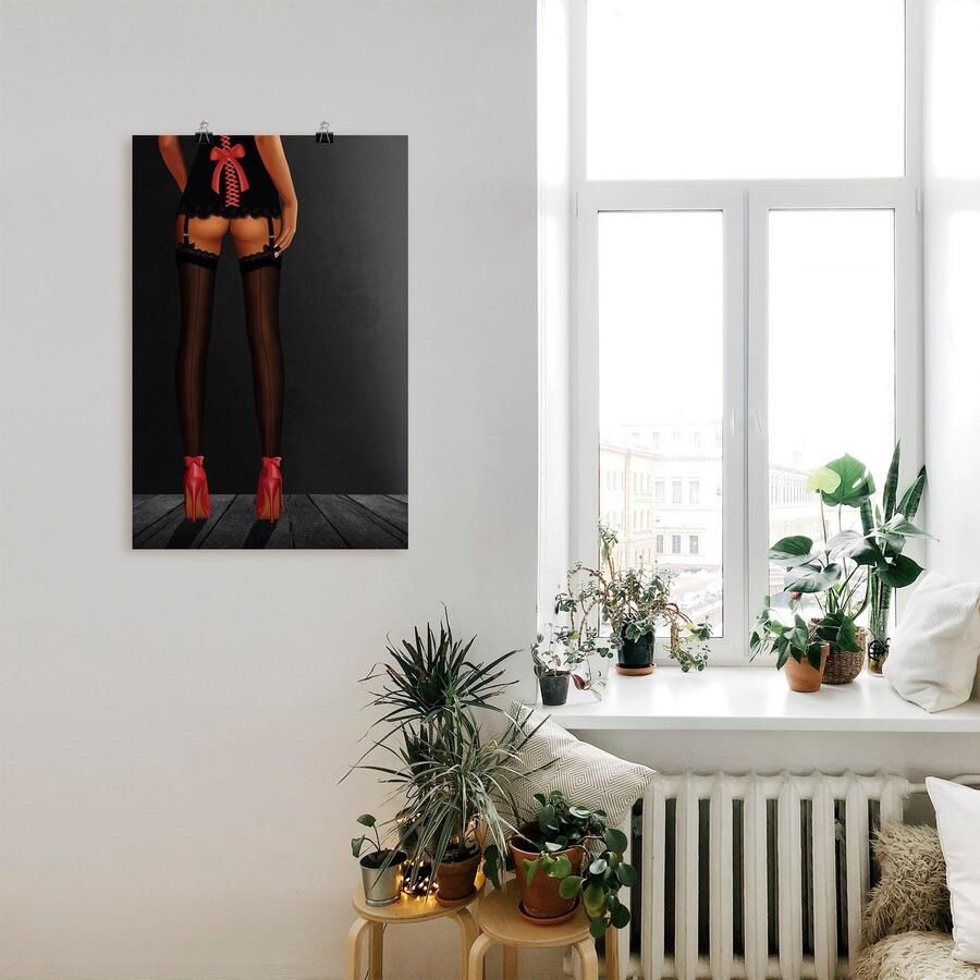 Artland Artprint Sexy benen in highheels als artprint van aluminium artprint voor buiten artprint op linnen poster in verschillende maten. maten - Foto 2