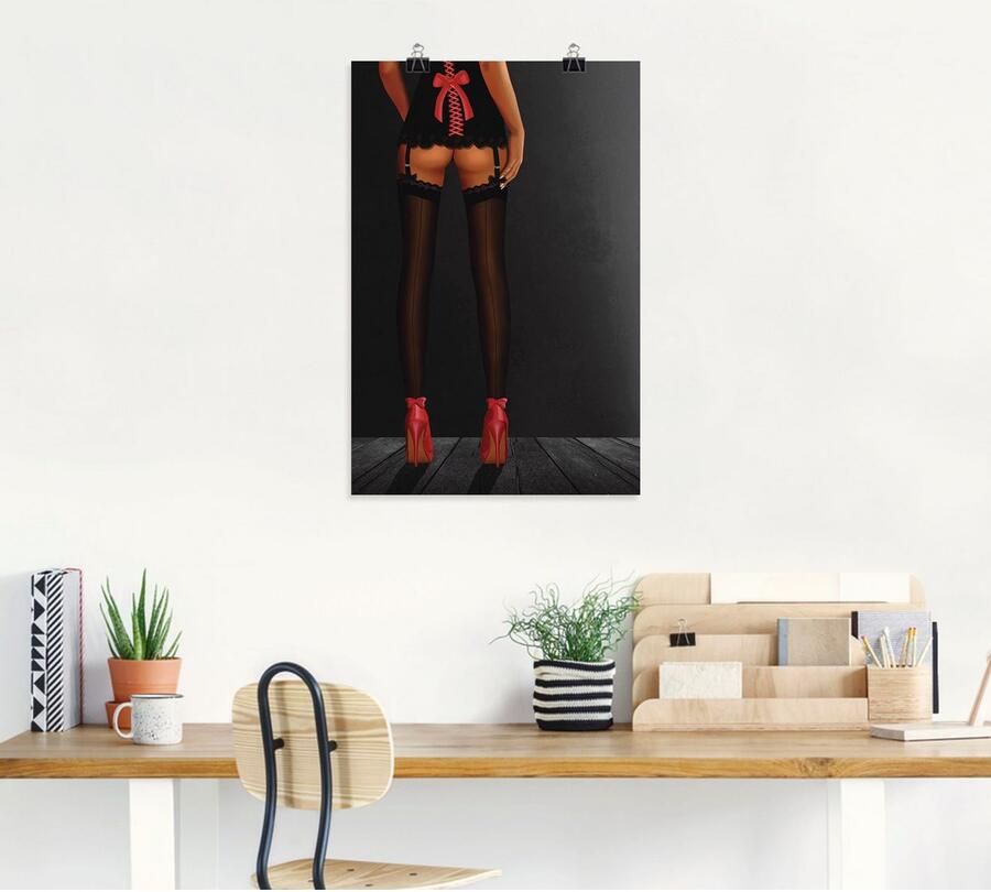 Artland Artprint Sexy benen in highheels als artprint van aluminium artprint voor buiten artprint op linnen poster in verschillende maten. maten - Foto 6