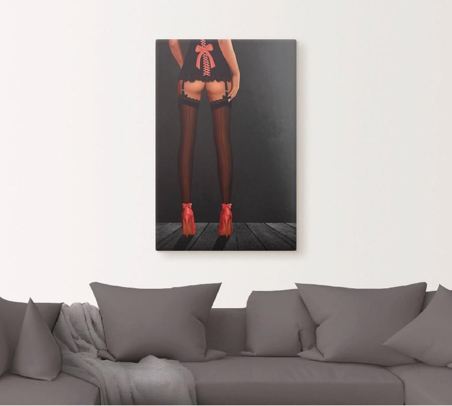 Artland Artprint Sexy benen in highheels als artprint van aluminium artprint voor buiten artprint op linnen poster in verschillende maten. maten - Foto 4