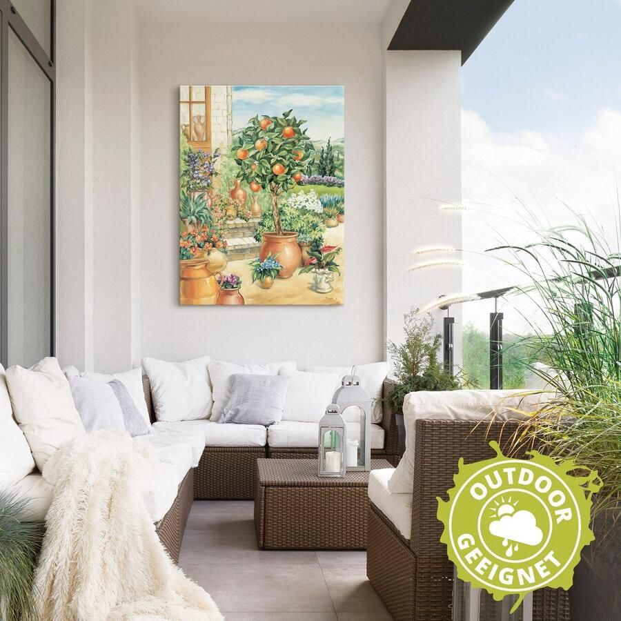 Artland Artprint Sinaasappelboompje in de tuin als artprint van aluminium artprint voor buiten artprint op linnen poster muursticker - Foto 2