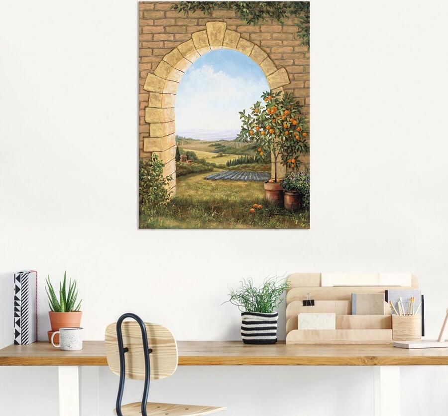 Artland Artprint Sinaasappelboompje voor de boog als artprint van aluminium artprint voor buiten artprint op linnen poster muursticker - Foto 6