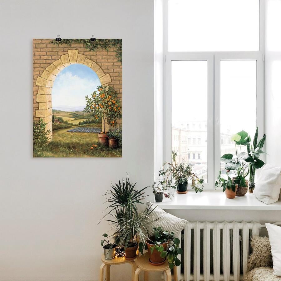 Artland Artprint Sinaasappelboompje voor de boog als artprint van aluminium artprint voor buiten artprint op linnen poster muursticker - Foto 2