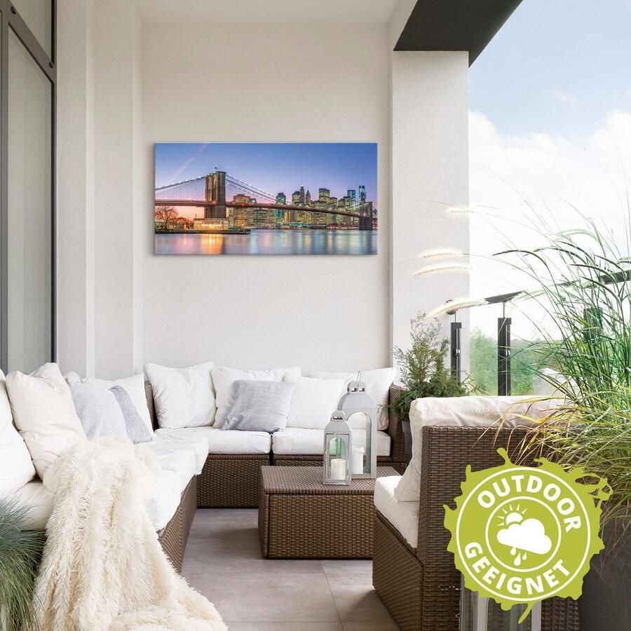 Artland Artprint Skyline New York City als artprint van aluminium artprint voor buiten artprint op linnen poster muursticker - Foto 2