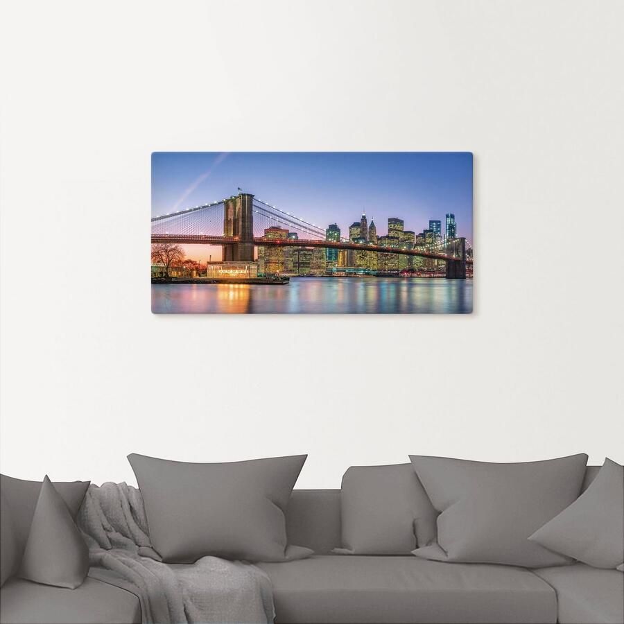 Artland Artprint Skyline New York City als artprint van aluminium artprint voor buiten artprint op linnen poster muursticker - Foto 6