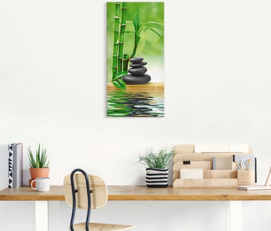 Artland Artprint Spa concept zen basaltstenen als artprint op linnen poster in verschillende formaten maten - Foto 5