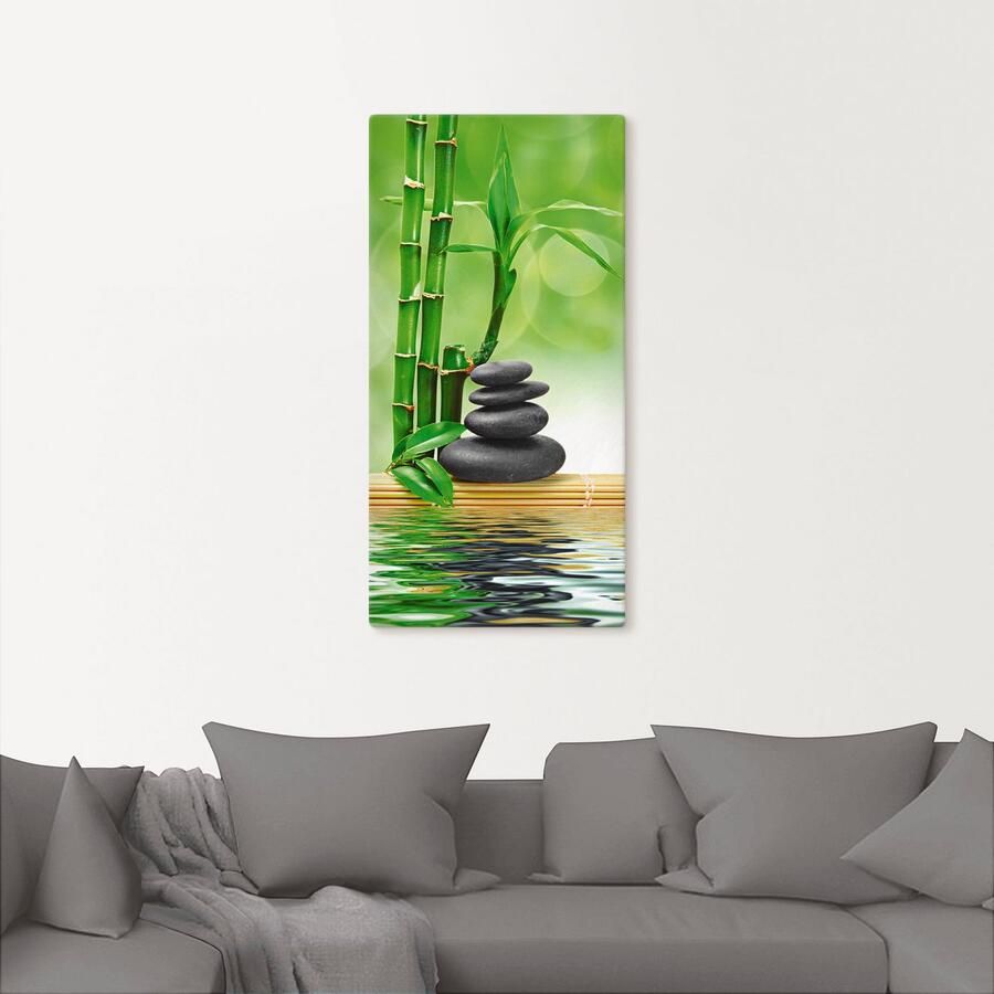 Artland Artprint Spa concept zen basaltstenen als artprint op linnen poster in verschillende formaten maten - Foto 2