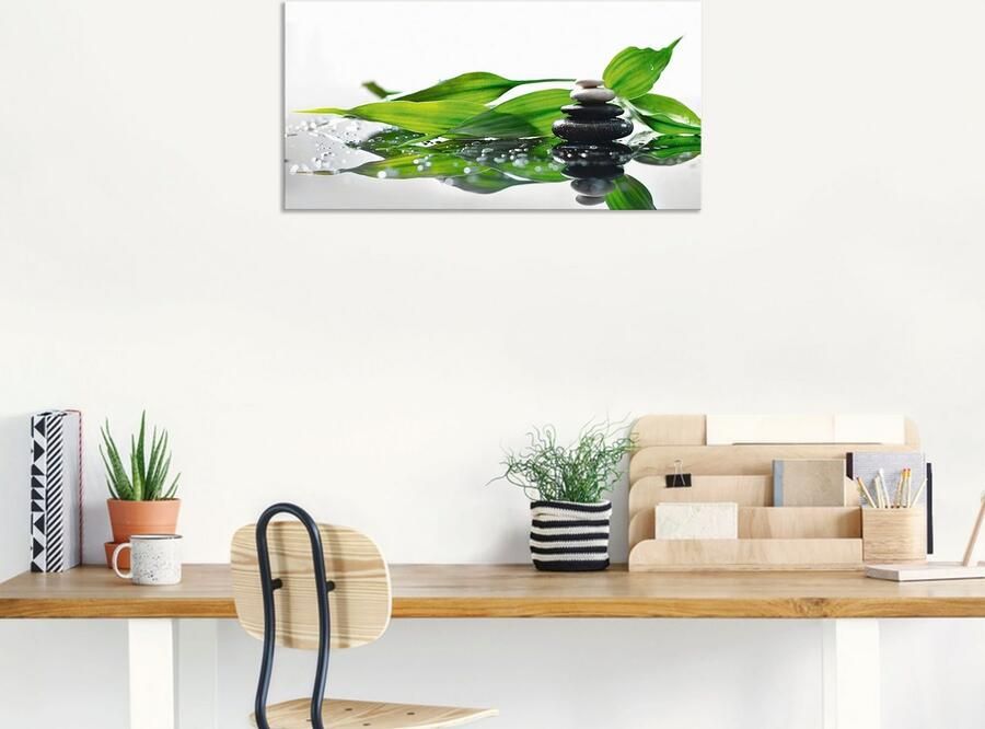 Artland Artprint Spa met stenen en bamboe als artprint van aluminium artprint voor buiten artprint op linnen in verschillende maten - Foto 6