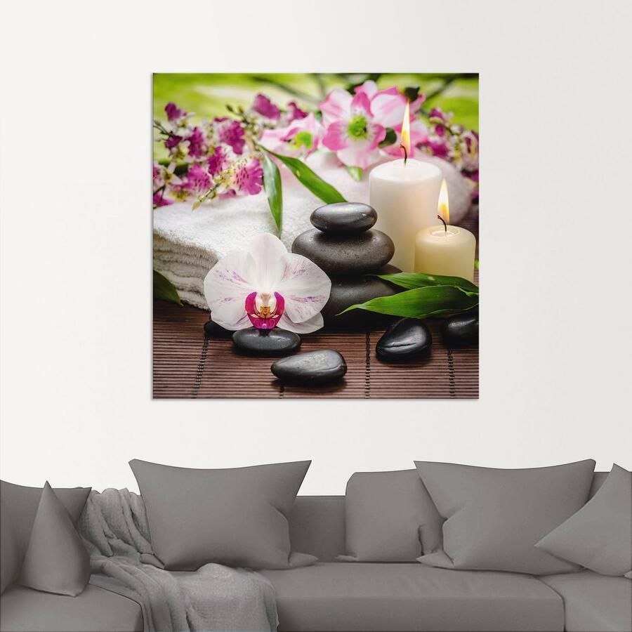 Artland Artprint Spa orchideeën bamboe kaars - Foto 3