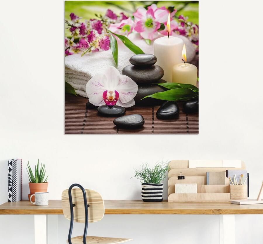 Artland Artprint Spa orchideeën bamboe kaars - Foto 7