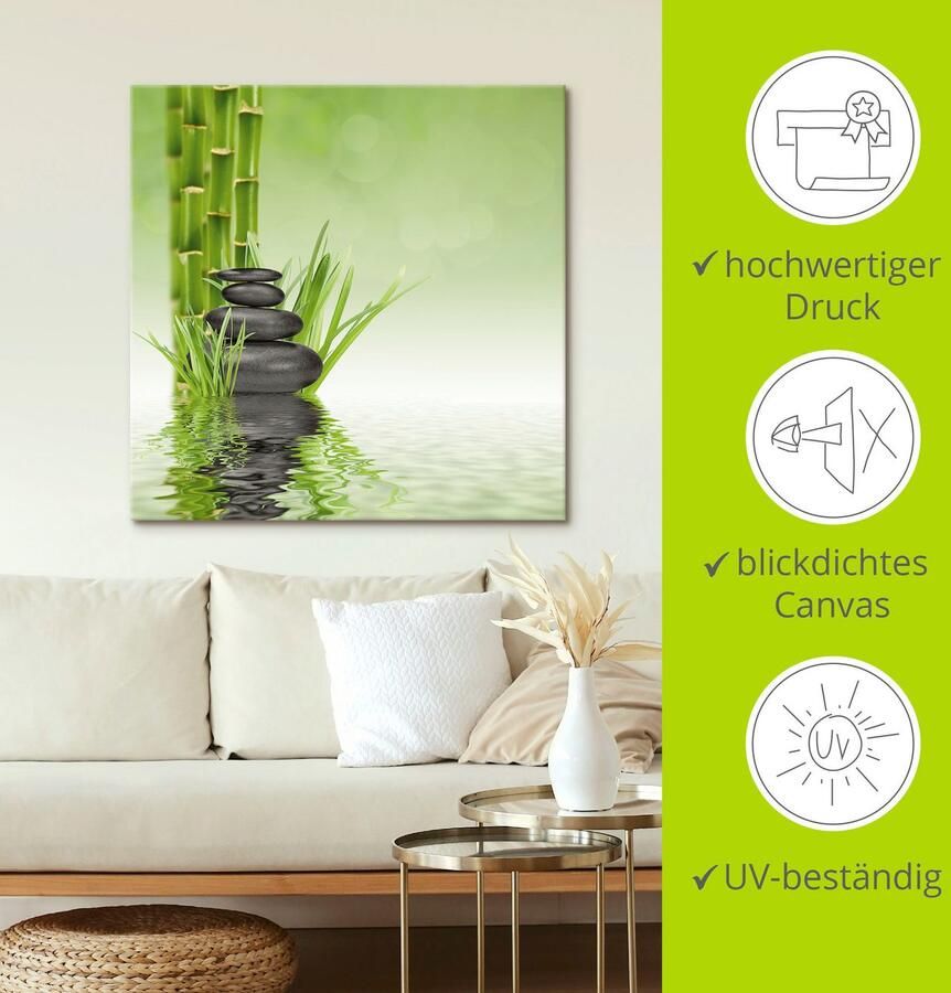 Artland Artprint Spa stenen als artprint van aluminium artprint voor buiten artprint op linnen poster muursticker - Foto 4