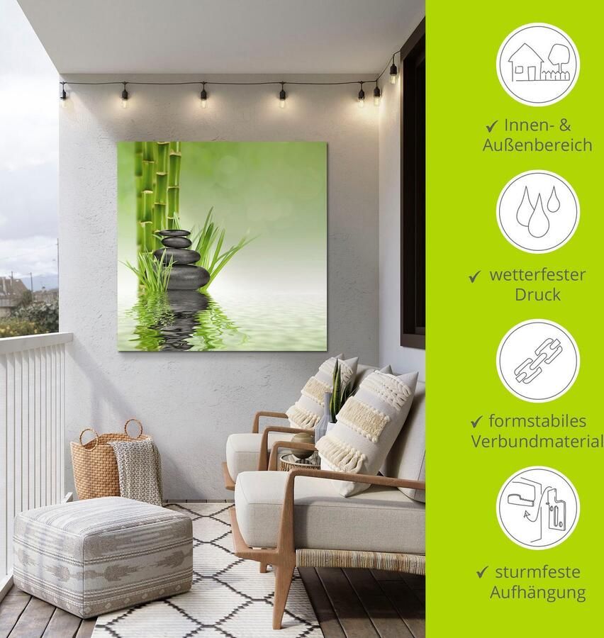 Artland Artprint Spa stenen als artprint van aluminium artprint voor buiten artprint op linnen poster muursticker - Foto 4