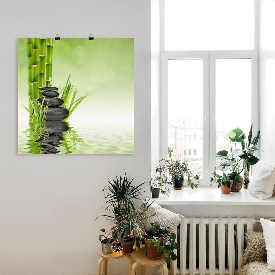 Artland Artprint Spa stenen als artprint van aluminium artprint voor buiten artprint op linnen poster muursticker - Foto 6