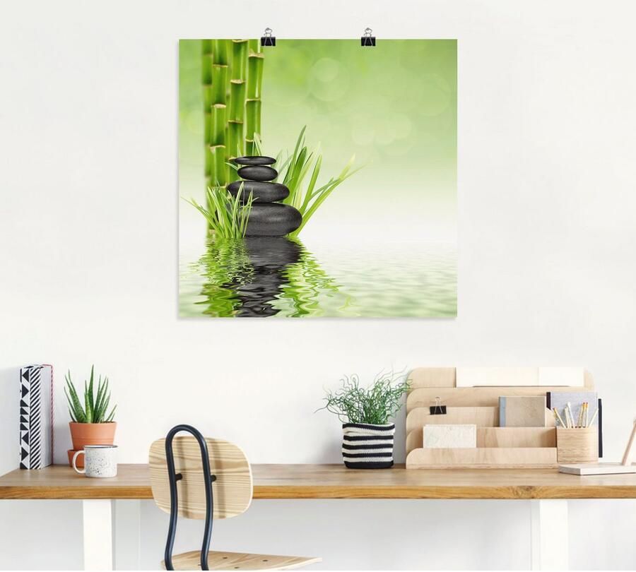 Artland Artprint Spa stenen als artprint van aluminium artprint voor buiten artprint op linnen poster muursticker - Foto 4