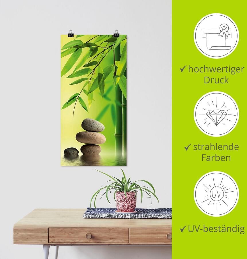 Artland Artprint Spa stilleven als artprint op linnen poster in verschillende formaten maten - Foto 3