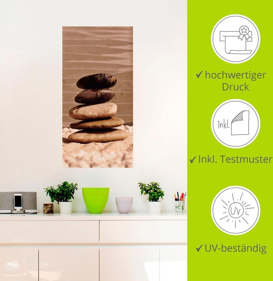 Artland Artprint Stenen als muursticker in verschillende maten - Foto 3
