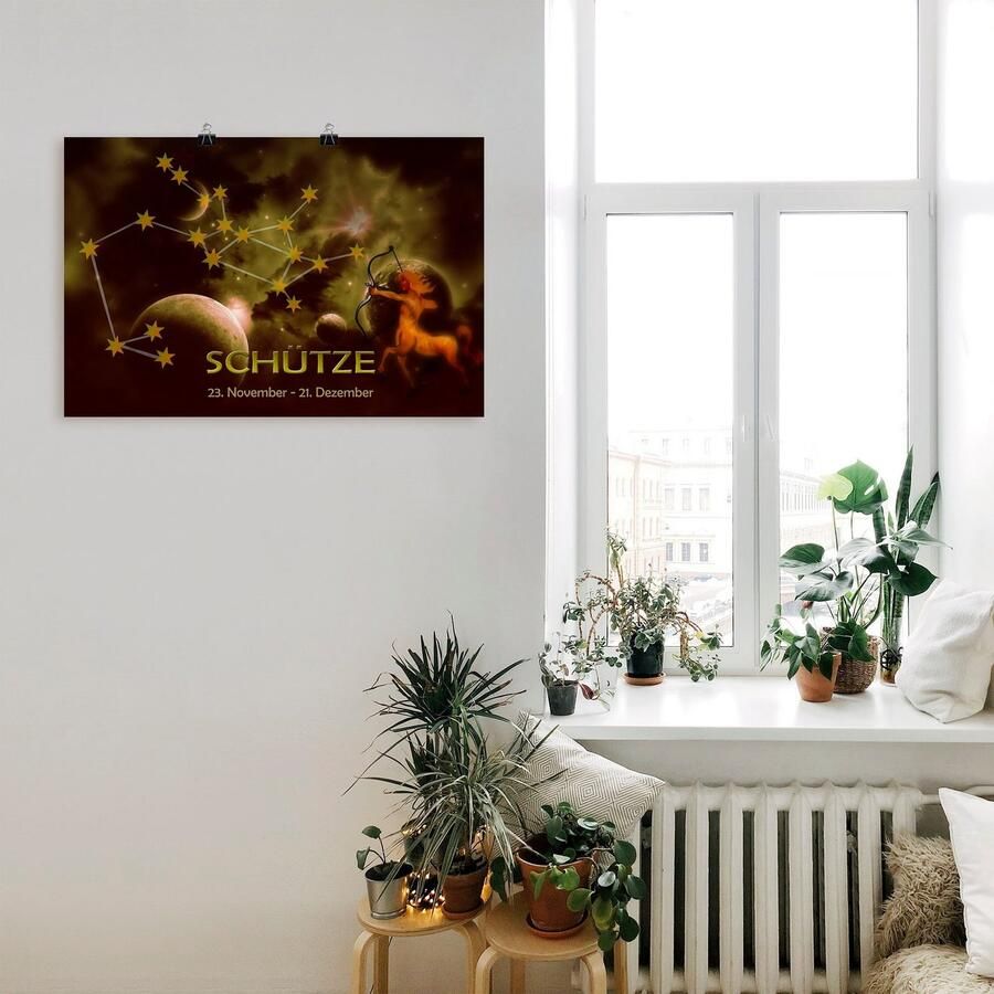Artland Artprint Sterrenbeeld boogschutter als artprint van aluminium artprint voor buiten poster in diverse formaten - Foto 3