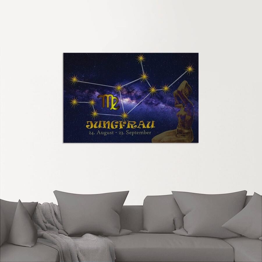 Artland Artprint Sterrenbeeld maagd als artprint van aluminium artprint voor buiten poster in diverse formaten - Foto 2