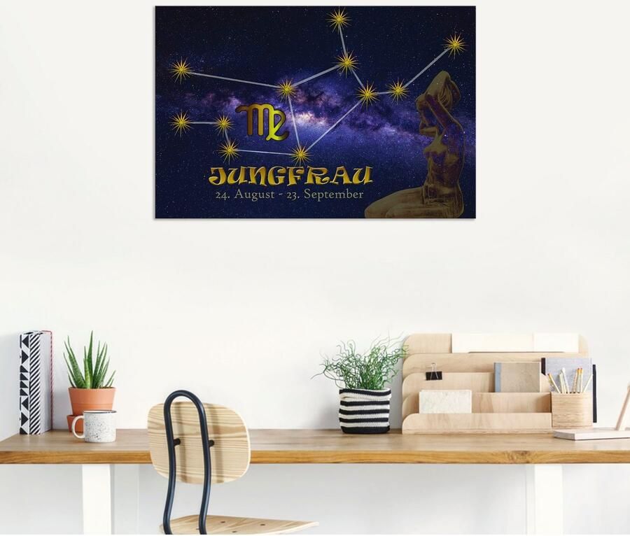 Artland Artprint Sterrenbeeld maagd als artprint van aluminium artprint voor buiten poster in diverse formaten - Foto 6