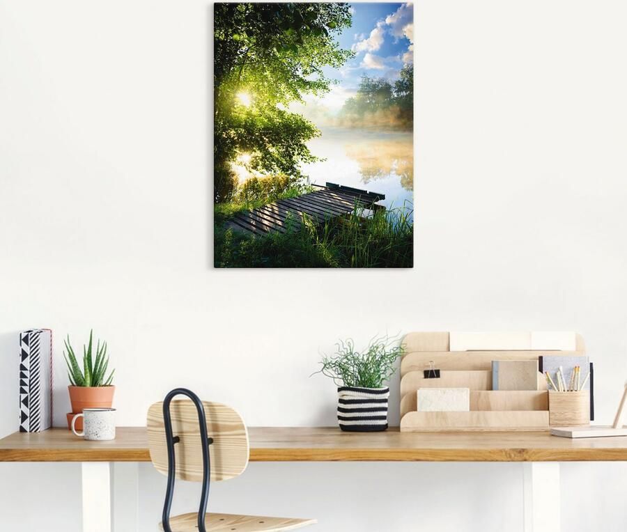 Artland Artprint Stijger in de ochtend als artprint van aluminium artprint voor buiten artprint op linnen poster muursticker - Foto 5