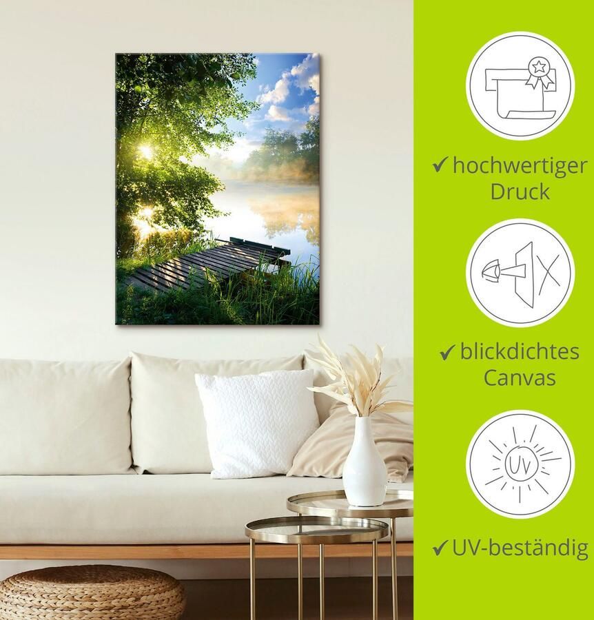 Artland Artprint Stijger in de ochtend als artprint van aluminium artprint voor buiten artprint op linnen poster muursticker - Foto 3