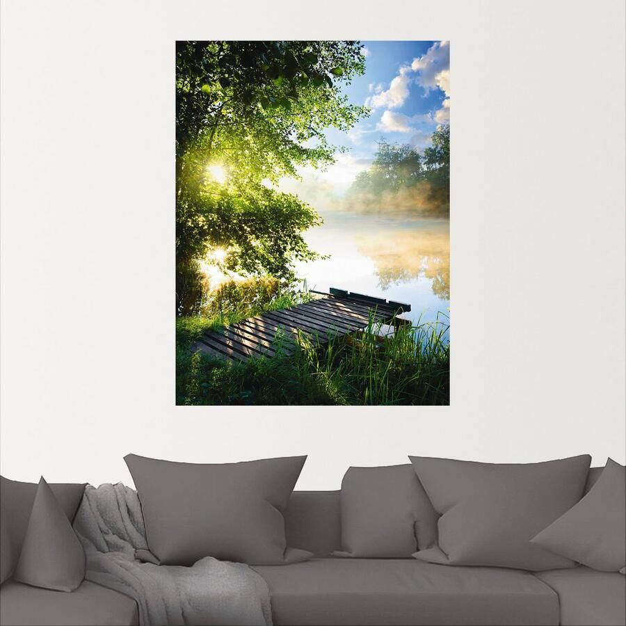 Artland Artprint Stijger in de ochtend als artprint van aluminium artprint voor buiten artprint op linnen poster muursticker - Foto 2