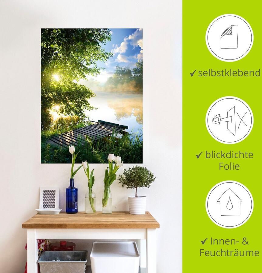 Artland Artprint Stijger in de ochtend als artprint van aluminium artprint voor buiten artprint op linnen poster muursticker - Foto 4