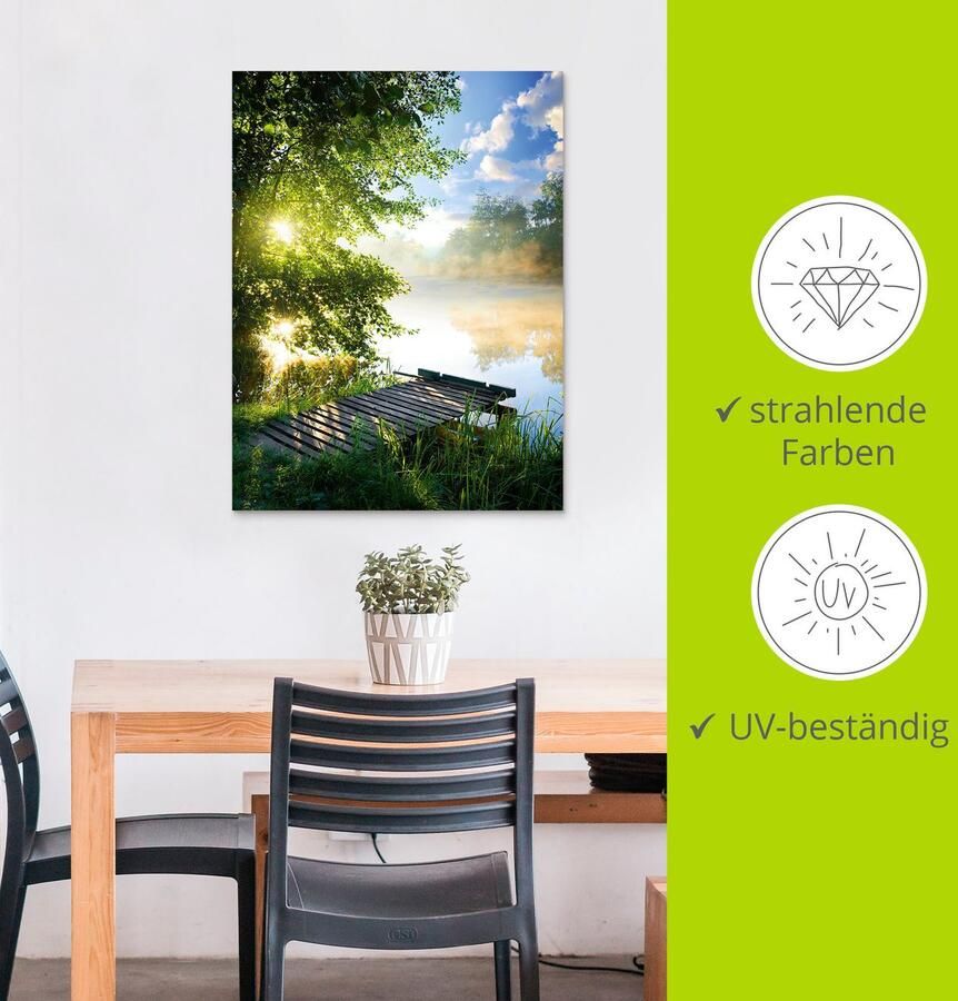 Artland Artprint Stijger in de ochtend als artprint van aluminium artprint voor buiten artprint op linnen poster muursticker - Foto 3