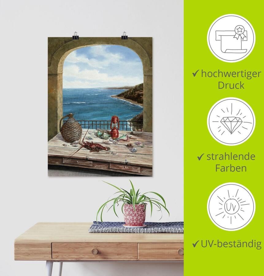 Artland Artprint Stilleven aan de zee als artprint van aluminium artprint voor buiten artprint op linnen poster muursticker - Foto 3