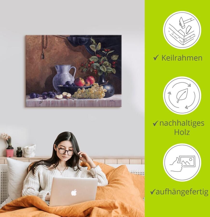 Artland Artprint Stilleven als artprint op linnen poster in verschillende formaten maten - Foto 2