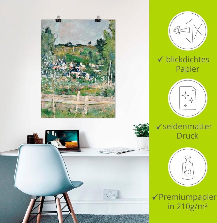 Artland Artprint Stilleven met Italiaanse faience als artprint op linnen muursticker of poster in verschillende maten - Foto 2