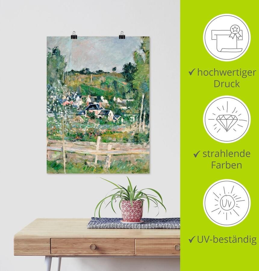 Artland Artprint Stilleven met Italiaanse faience als artprint op linnen muursticker of poster in verschillende maten - Foto 3