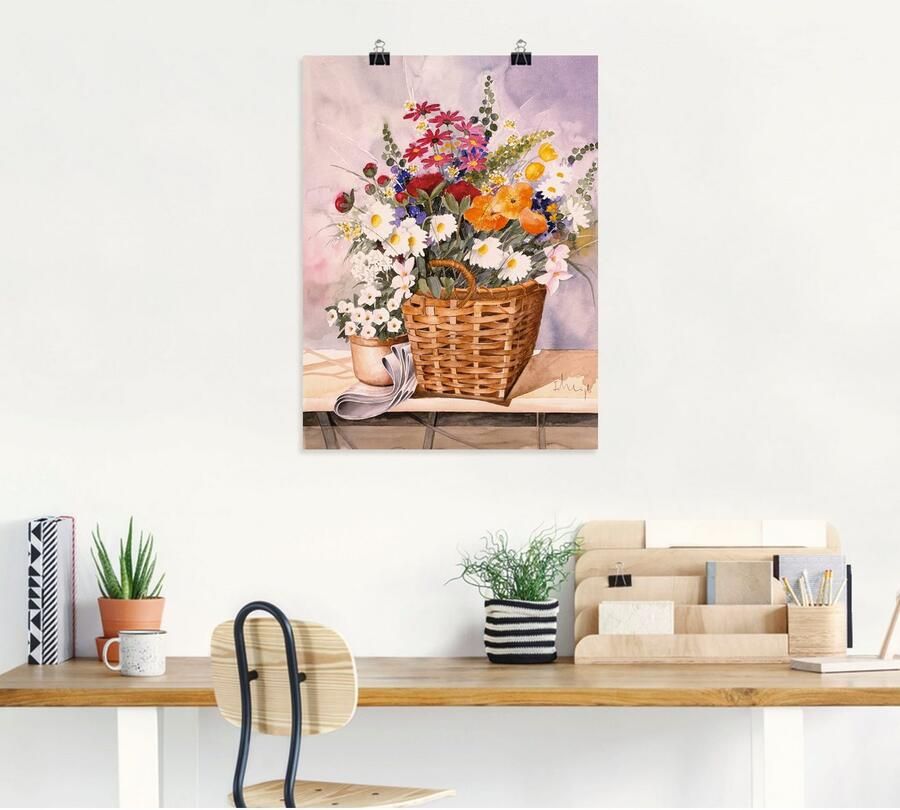 Artland Artprint Stilleven met kalebassen als artprint op linnen poster in verschillende formaten maten - Foto 4