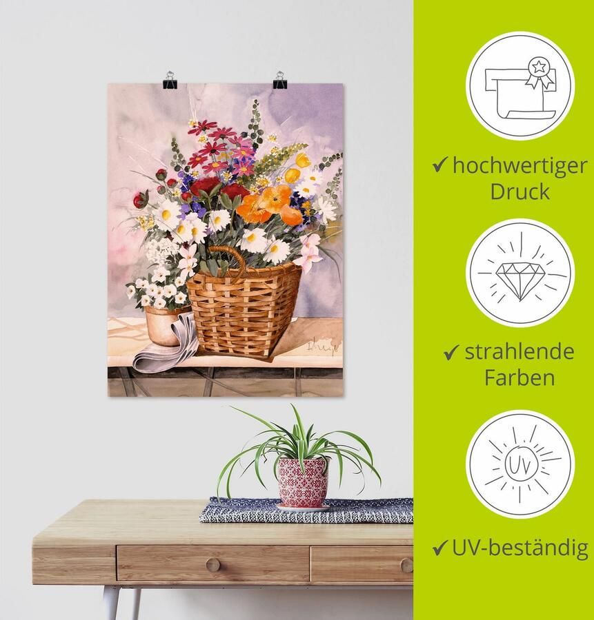 Artland Artprint Stilleven met kalebassen als artprint op linnen poster in verschillende formaten maten - Foto 3