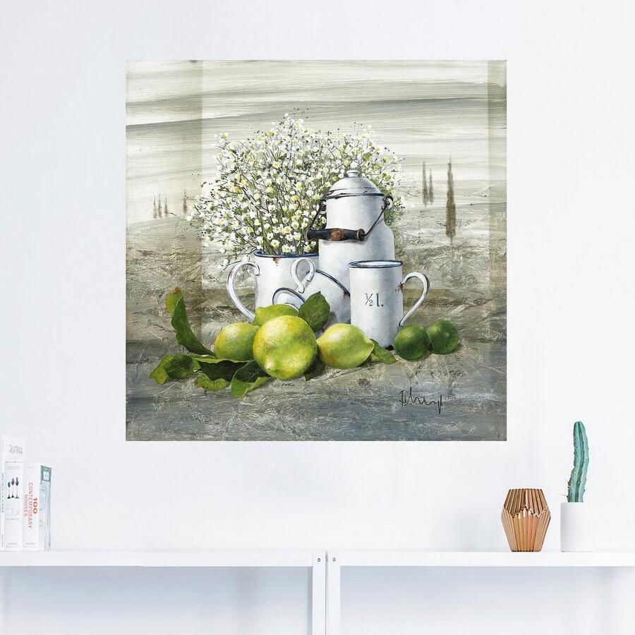 Artland Artprint Stilleven met melkkannetje als artprint op linnen poster muursticker in verschillende maten - Foto 4