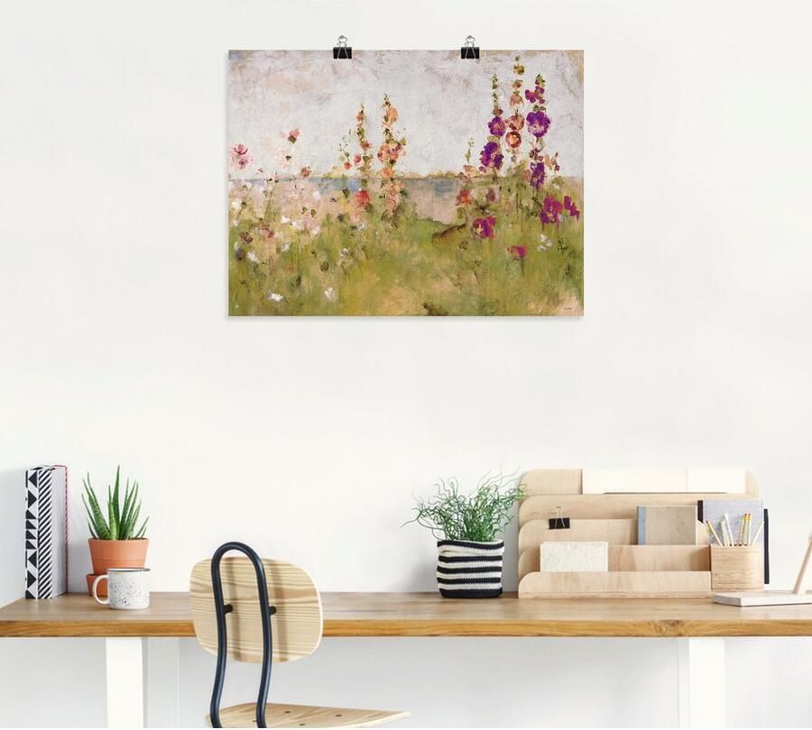 Artland Artprint Stokrozen aan de zee als artprint op linnen poster muursticker in verschillende maten - Foto 5