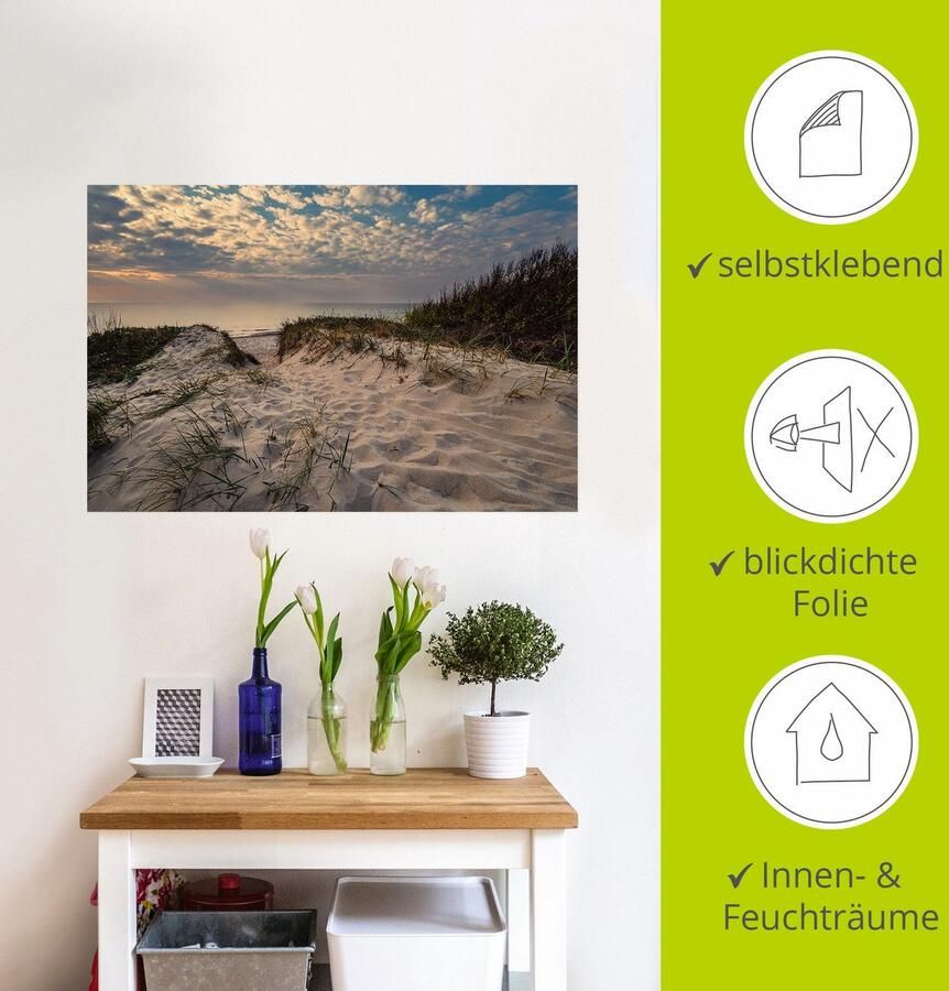 Artland Artprint Strand aan kust van de Oostzee Graal Müritz als poster muursticker in verschillende maten - Foto 4