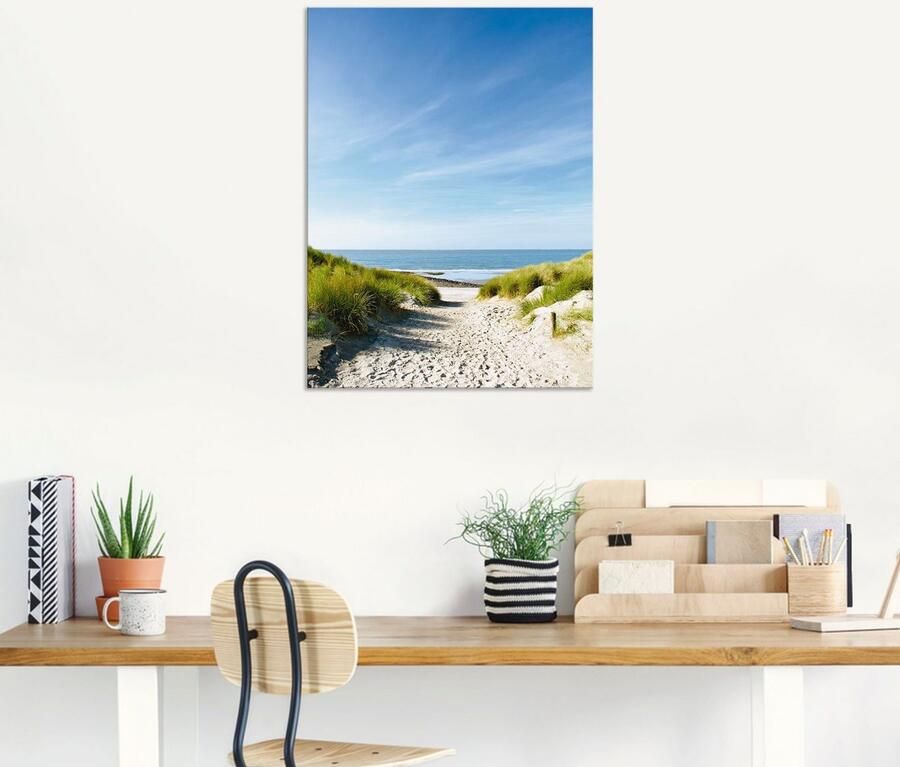 Artland Artprint Strand met duinen en weg naar het water als artprint van aluminium artprint voor buiten artprint op linnen poster muursticker - Foto 6