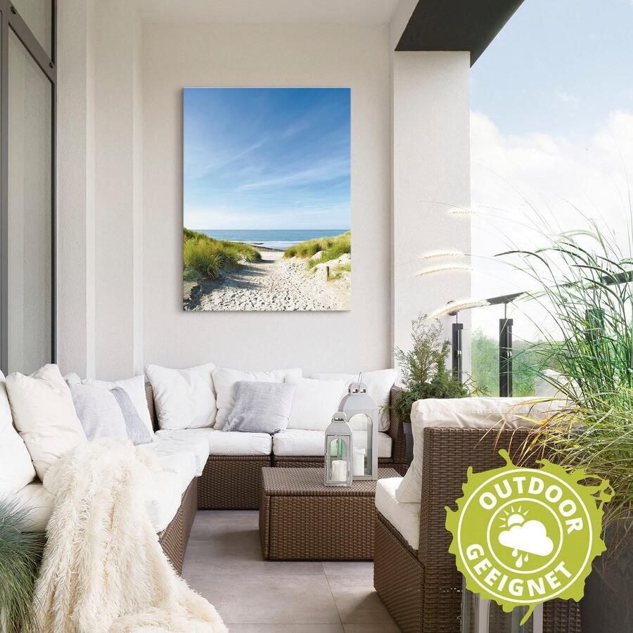 Artland Artprint Strand met duinen en weg naar het water als artprint van aluminium artprint voor buiten artprint op linnen poster muursticker - Foto 3