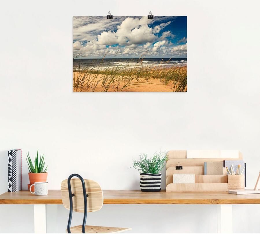 Artland Artprint Strand paal 17 02 als artprint van aluminium artprint voor buiten poster in diverse formaten - Foto 4