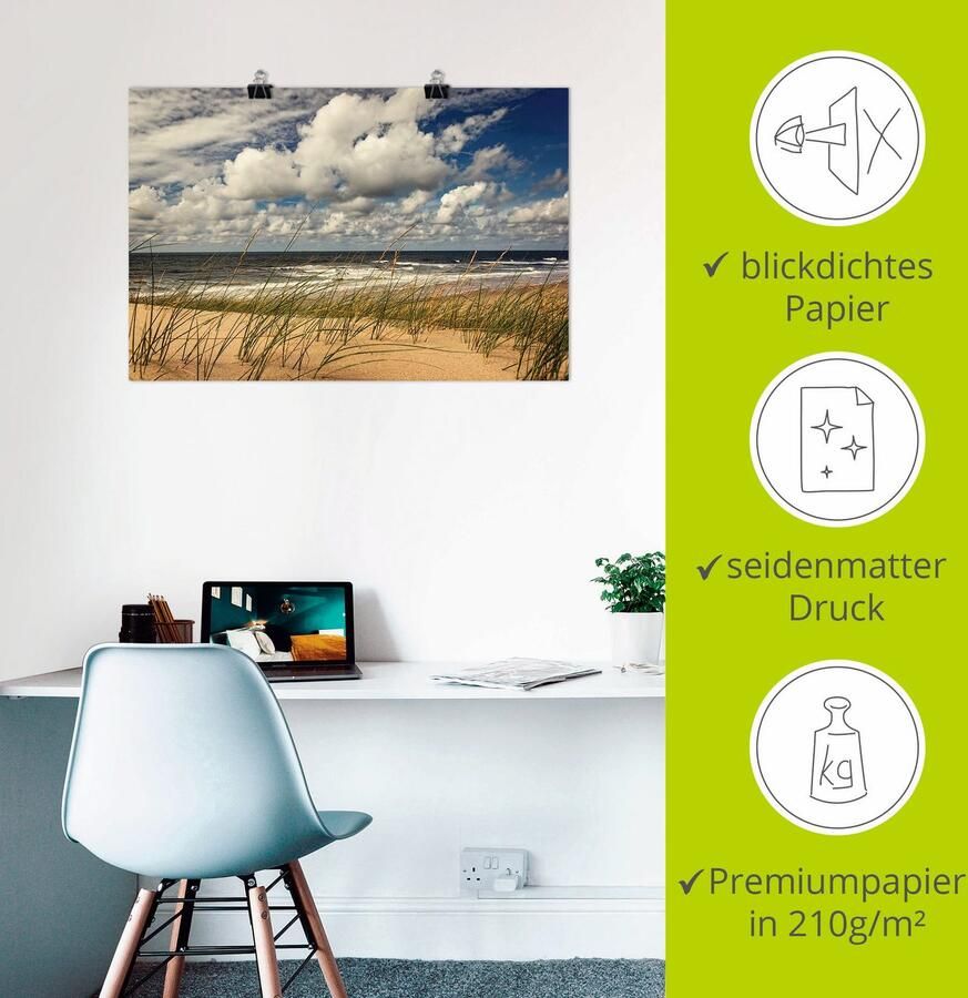 Artland Artprint Strand paal 17 02 als artprint van aluminium artprint voor buiten poster in diverse formaten - Foto 2