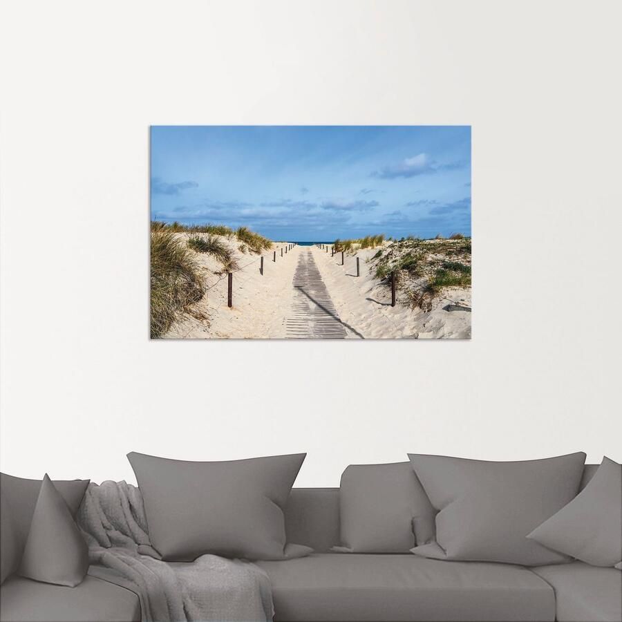 Artland Artprint Strandpad aan de kust van de Oostzee als artprint van aluminium artprint voor buiten artprint op linnen poster muursticker - Foto 2