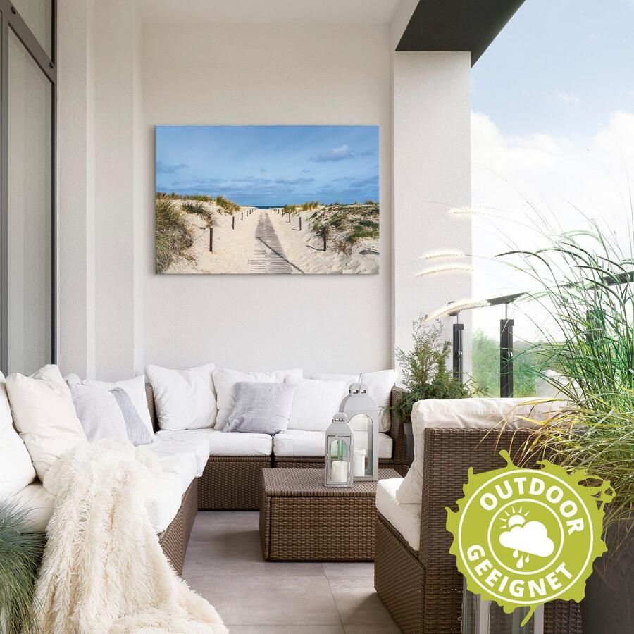 Artland Artprint Strandpad aan de kust van de Oostzee als artprint van aluminium artprint voor buiten artprint op linnen poster muursticker - Foto 3