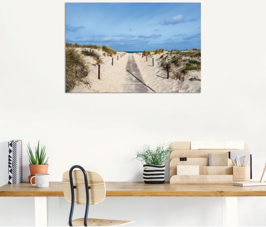 Artland Artprint Strandpad aan de kust van de Oostzee als artprint van aluminium artprint voor buiten artprint op linnen poster muursticker - Foto 7